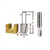 Makita D-47999 Dalma Yarım Ay Kanal Freze Bıçağı (Çift Bıçak)