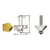 Makita D-48658 Rulmanlı Konik Kenar Alma Freze Bıçağı (Çift Bıçak)