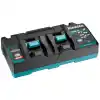 Makita DC40RB XGT® 40V Max Bataryalar için Çift Şarj Cihazı
