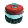 Partner PT02036 65mm Gri Burma Telli M14 Vidalı Çanak Fırça