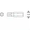 Proscr SCR03205 T9 25mm Delikli Torx Bits Ucu