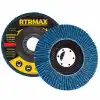 Rtrmax RDZ11560 115mm 60 Kum Zirkonyum Mavi Paslanmaz Flap Disk