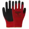 Rtrmax RH19891 RT09 NO:9 Kırmızı Lateks Kaplı Örgü Desenli Polyester Eldiven
