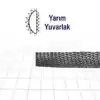 Three Files Ege Yarım Yuvarlak Ince 10