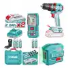 Total TOSLI250511E Akülü Matkap+Lazer Metre+Lazer Hizalama Seti