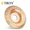 Troy 25074 Avuç Taşlama için Ahşap Aşındırıcı Törpü Diski, Toroidal 125mm