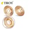 Troy 25074 Avuç Taşlama için Ahşap Aşındırıcı Törpü Diski, Toroidal 125mm
