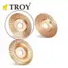 Troy 25076 Avuç Taşlama için Ahşap Aşındırıcı Törpü Diski, Trapezoidal, 125mm