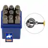 Wadfow WCC9593 Rakam Zımba Seti 9 Parça 6 mm