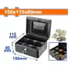 Wadfow WQQX2H02 Anahtarlı Metal Para Kutusu 150 mm