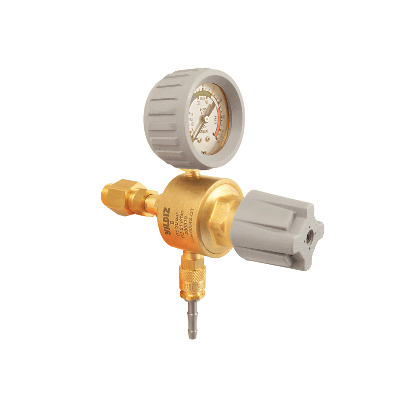 Yıldız 5064S-QT Tersane Tipi Hızlı Bağlantı Çıkışlı Argon-CO2 Karbondioksit Basınç Düşürücü