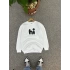 Beyaz Renk Hİ Baskılı Sweatshirt