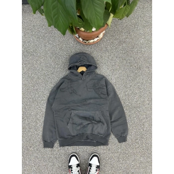 DIEGONEL KUMAŞ ESKİTME BASKI OVERSİZE EROS HOODIE