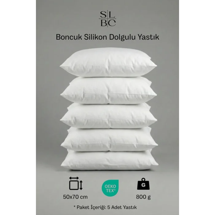 5’li Antialerjik Boncuk Silikon Yastık 800 Gr