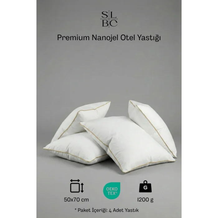 4lü Premium Nano Jel Otel Yastığı
