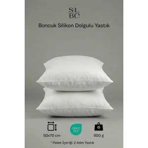 2’li Antialerjik Boncuk Silikon Yastık 800 Gr