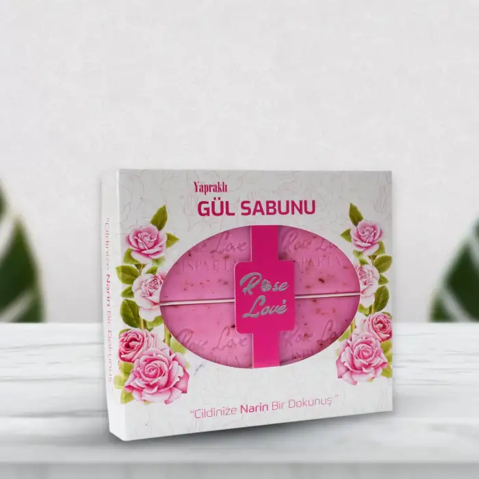 Rose Love Yapraklı Gül Sabun 4lü 320 Gr
