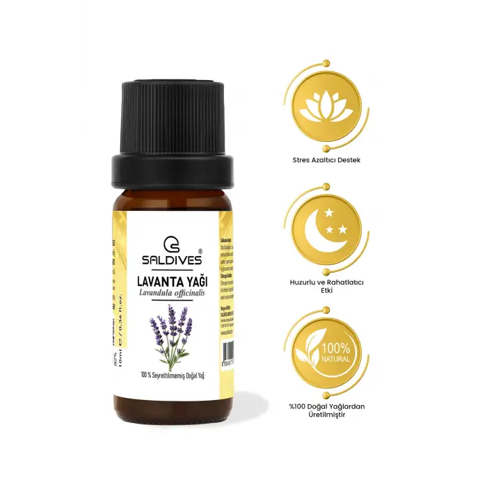 Lavanta Yağı 10 ml – %100 Doğal Seyreltilmemiş Uçucu Yağ (Cam Şişe)