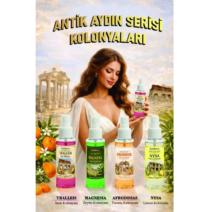 Magnesia Zeytin Kolonyası 100 ml • Sprey Kolonya • Ferahlatıcı ve Kalıcı • Cep Boy Kolonya