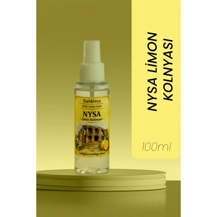 Nysa Limon Kolonyası 100 ml • Sprey Kolonya • Ferahlatıcı ve Kalıcı • Cep Boy Kolonya