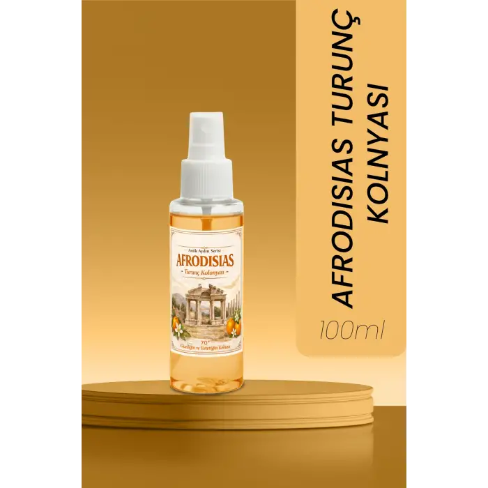 Afrodisias Turunç Kolonyası 100 ml • Sprey Kolonya • Kalıcı ve Ferahlatıcı • Günlük Kullanım