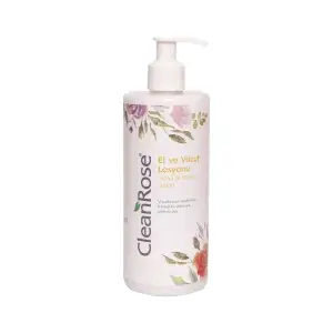 Clean Rose Gül Özlü Pompalı El ve Vücut Losyonu 400 ml