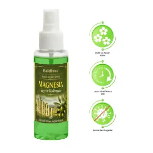 Magnesia Zeytin Kolonyası 100 ml • Sprey Kolonya • Ferahlatıcı ve Kalıcı • Cep Boy Kolonya