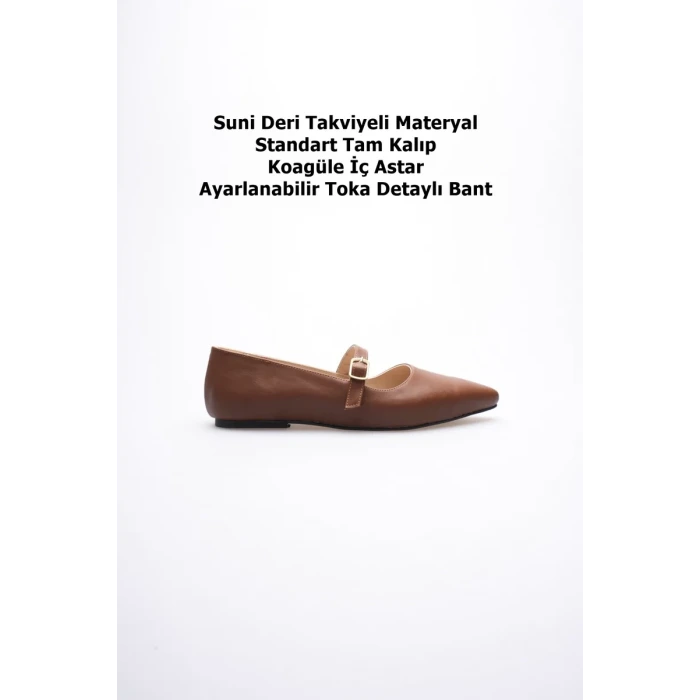 Isolde Kadın Taba Babet Ayakkabı
