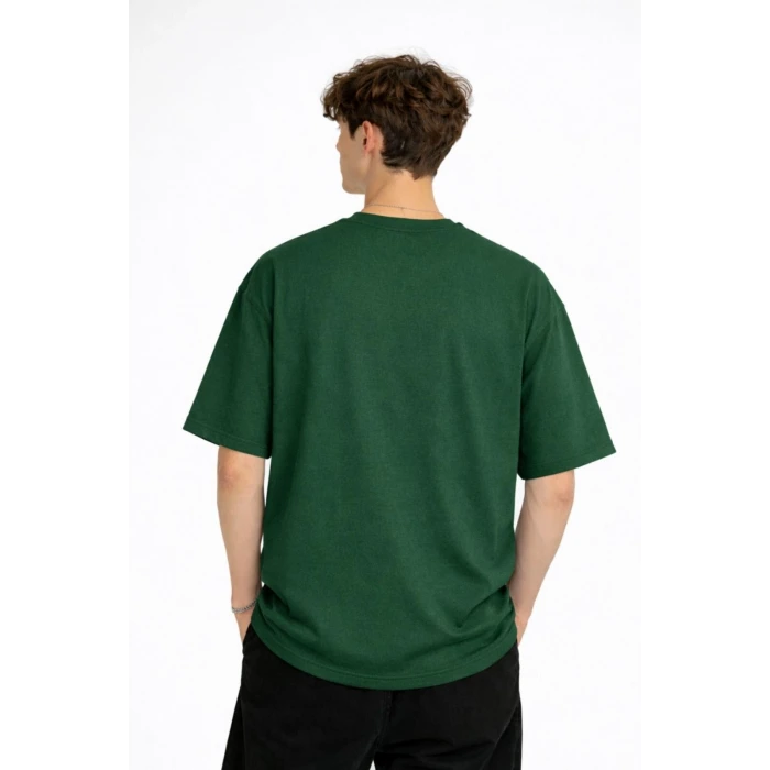 MN - Bear Baskılı Oversize Tişört HAKI