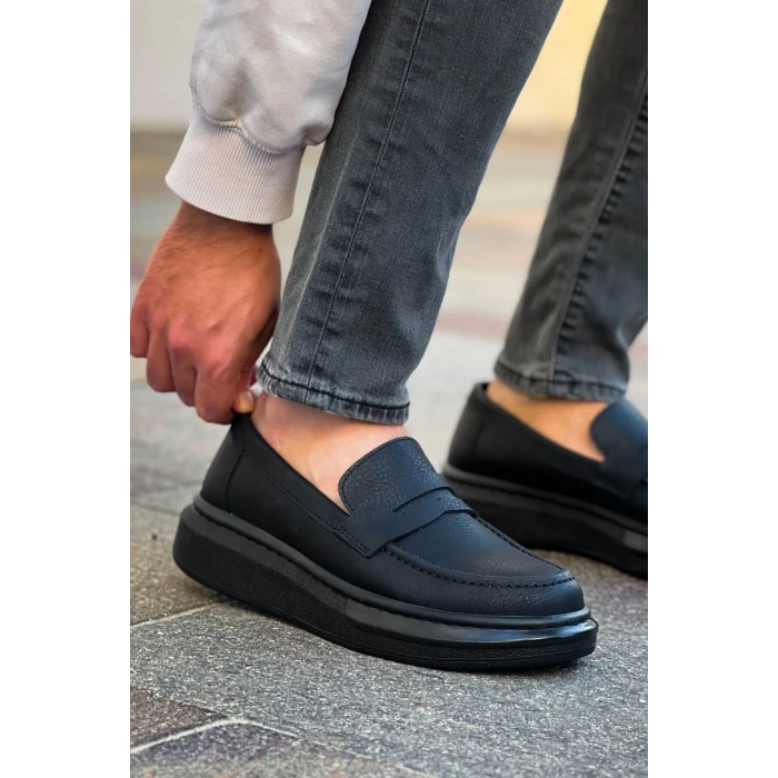 Robert - RS615 Siyah  Erkek Loafer Ayakkabı SIYAH ST