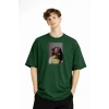 Blurry - Oversize Erkek Tişört HAKI