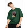Blurry - Oversize Erkek Tişört HAKI