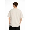 Boston - Baskılı Oversize Tişört BEJ