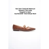 Isolde Kadın Taba Kroko Babet Ayakkabı