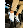 MN979 - Santoni GBT Spor Erkek Ayakkabı BEYAZ/MAVI