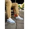 MN979 - Santoni GBT Spor Erkek Ayakkabı BEYAZ/MAVI
