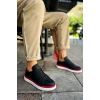 MN979 - Santoni GBT Spor Erkek Ayakkabı SIYAH/KIRMIZI