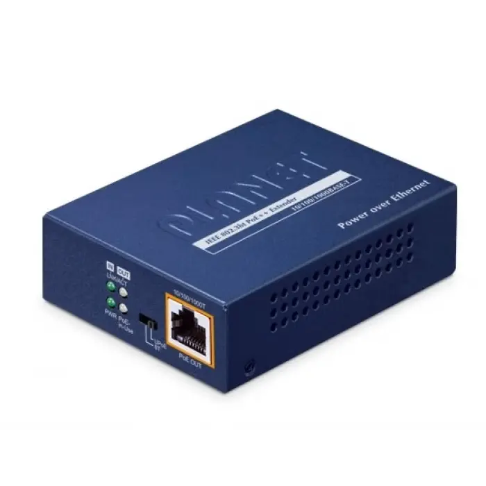 1-Port 802.3bt to 1-Port 802.3bt Gigabit PoE++ Sinyal Uzatma Cihazı<br> 1-Port 802.3bt to 1-Port 802.3bt Gigabit PoE++ Extender