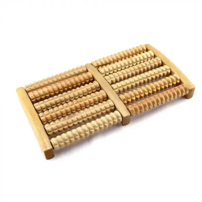 10 Silindirli Ahşap Ayak Masaj Aleti