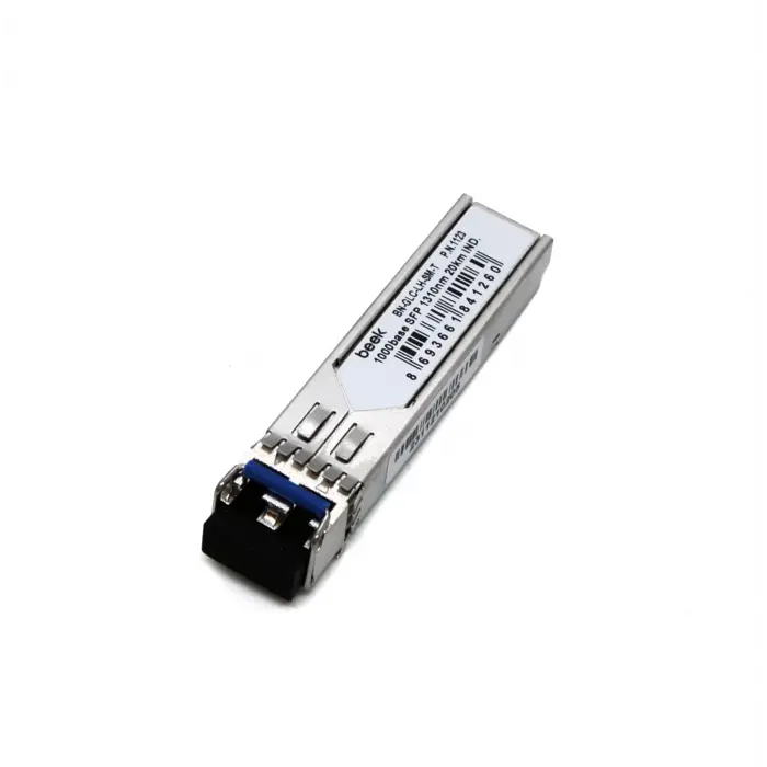 Beek 1000Base-LX (LC/20Km/1310nm/Single-Mode) SFP Modül, 1.25Gb/s, Cisco, Extreme, Huawei uyumlu, endüstriyel tip<br>Beek 1000base SFP 1310nm 20km Industrial