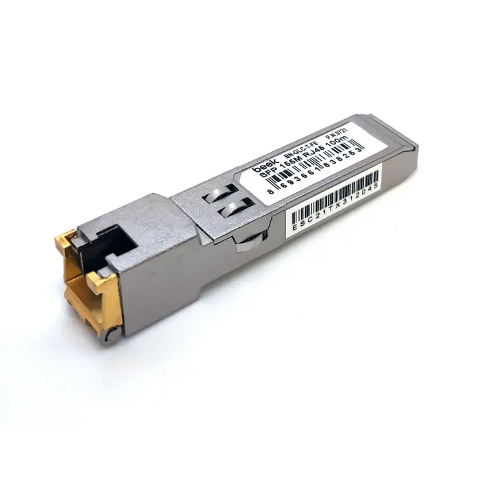 Beek 100Base-T RJ45 100M SFP Transceiver, Cisco, Extreme, NORTEL, ZTE, Huawei, Alcatel, ZyXEL, Netgear, AVAYA, Juniper, Linksys, Enterasys ürünleriyle uyumlu