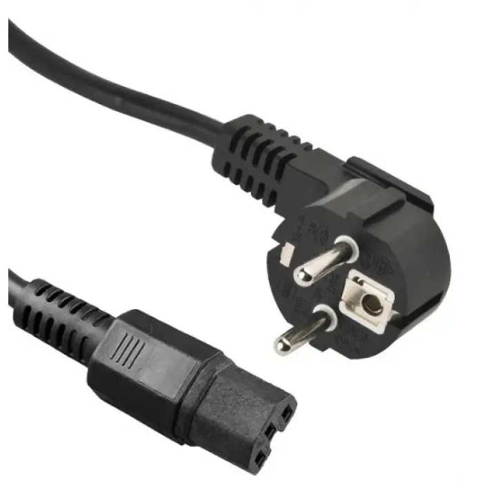 Beek Güç Kablosu, Schuko C15, 1.80 metre, 10A 250V, H05VV F0.75*3<br>Beek Schuko-C15 Power Cable 1.8m, H05VV-F 3*0.75mm2