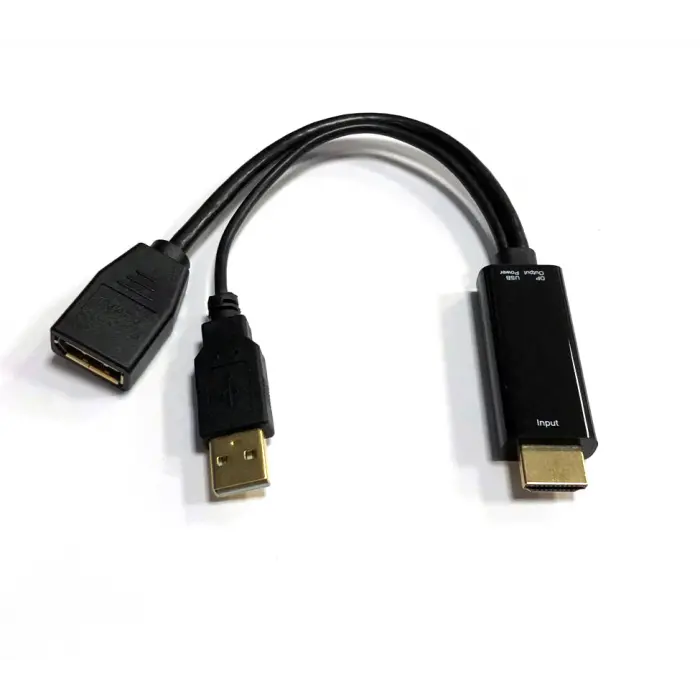Beek HDMI <-> DisplayPort (DP++) Adaptör, HDMI Tip A Erkek Giriş,  DP Dişi Çıkış, DP 1.2, 4KX2K@30Hz çözünürlük
