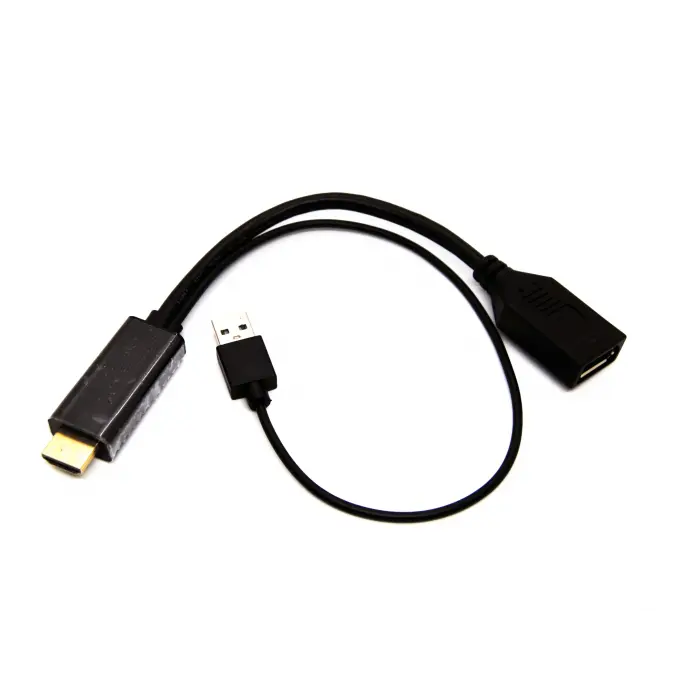 Beek HDMI <-> DisplayPort (DP) Adaptör Kablosu, HDMI Erkek - DP Dişi, Giriş: HDMI Çıkış: DP, 4KX2K@60Hz çözünürlük<br>Beek HDMI M to DP F Adaptor Cable, Input: HDMI Output: DP, 4KX2K@60Hz