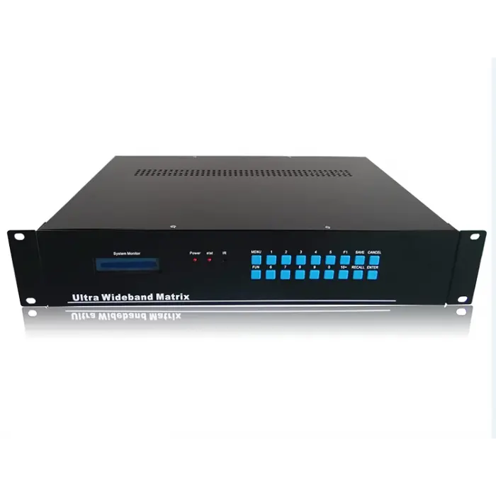 Beek HDMI Matrix 16 x 1616 giriş 16 çıkışRJ45 portRS232 portHDMI 1.4bHDCP 1.21080p/60Hz çözünürlükUzaktan kumanda ile yönet