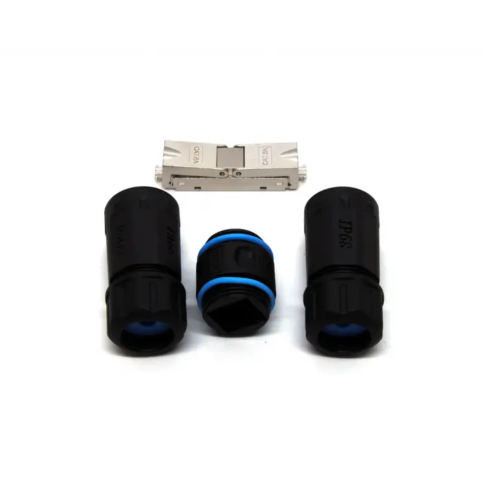 Beek IP68 Dış Mekan Coupler, LAN Kablosu Uzatmak için CAT6A STP IDC <-> IDC<br>Beek IP68 Outdoor Coupler for LAN cable extension CAT6A STP IDC to IDC