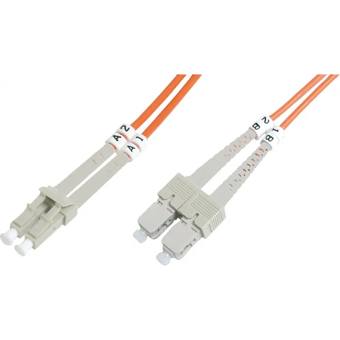 Beek LC-SC Fiber Optik Patch Kablo, Multimode OM 1 62.5/125 Duplex, 3.0mm, LSZH, 5 metre