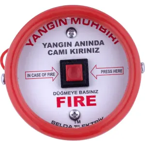 1005-220V İkaz Butonu (Yuvarlak)