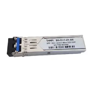 Beek 1000Base-LX (LC/80Km/1310nm/Single-Mode) SFP Modül, 1.25Gb/s, Cisco, Extreme, NORTEL, ZTE, Huawei, Alcatel, ZyXEL, Netgear, AVAYA, Juniper, Linksys, Enterasys ürünleriyle uyumlu