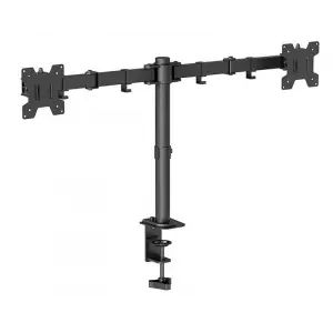 Beek Çift Ekran Taşıyabilen Askı Aparatı, Kelepçe Dahil, Maksimum 17-32 inç Ekran, Eğim Aralığı +45°~-45°, Dönme Aralığı +90°~-90°, Ekran Döndürme +180°~-180°, Maksimum Yük Kapasitesi 2 x 8kg, VESA 10